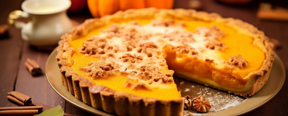 Immagine Testata: Pumpkin Pie: La Torta di Zucca Americana con un Tocco Italiano